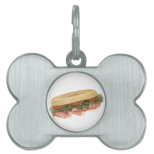 Médaillons Pour Animaux Domestiques Sandwich Deli (Devant)