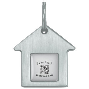 Médaillons Pour Animaux Domestiques Scannez le code QR perdu trouvé mon code animal 
