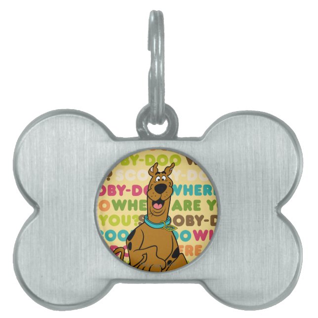 Médaillons Pour Animaux Domestiques Scooby-Doo Coureur "Où Es-Tu ?" (Devant)