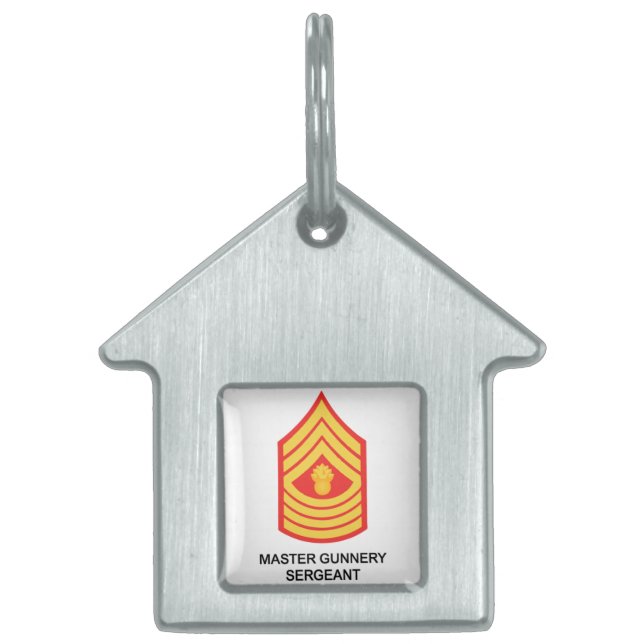 Médaillons Pour Animaux Domestiques Sergent du capitaine Gunnery (Devant)