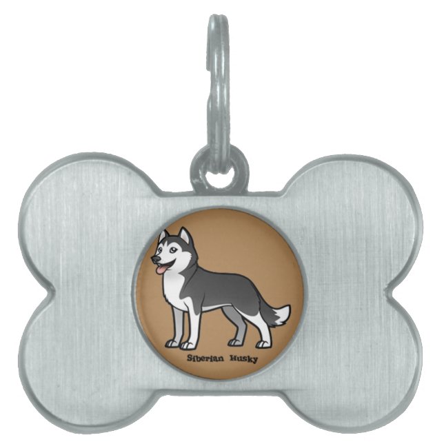 Médaillons Pour Animaux Domestiques Sibérien Husky (Devant)