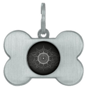Médaillons Pour Animaux Domestiques Sun Mandala 2