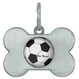 Médaillons Pour Animaux Domestiques Tag de la balle de football Nom de l'animal de com