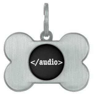 Médaillons Pour Animaux Domestiques Terminer le code HTML5 audio