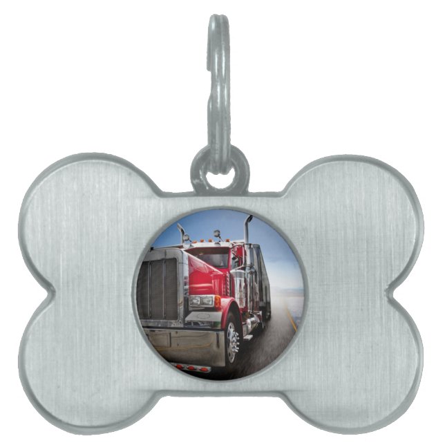 Médaillons Pour Animaux Domestiques Tous les Trucker américains (Devant)