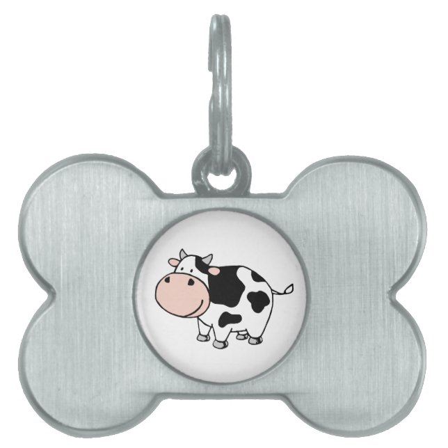 Médaillons Pour Animaux Domestiques Vache (Devant)