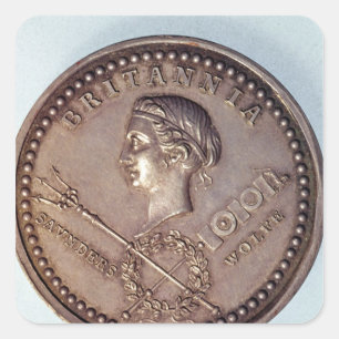 Medal commemorating the British capture of Square Sticker