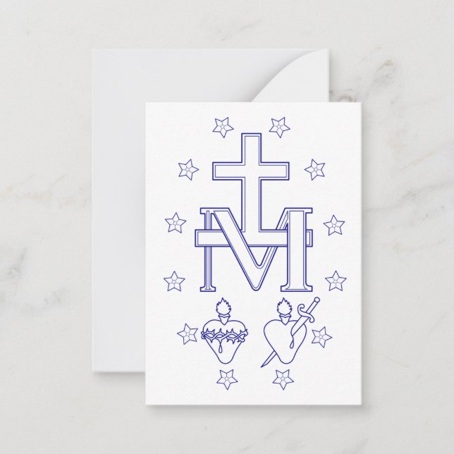 Medal of Our Lady of Graces Card (Front)