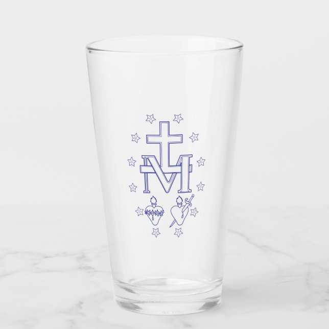 Medal of Our Lady of Graces Glass (Front)