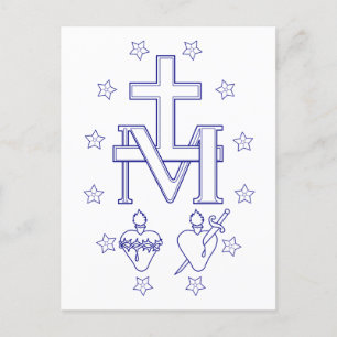 Medal of Our Lady of Graces Postcard