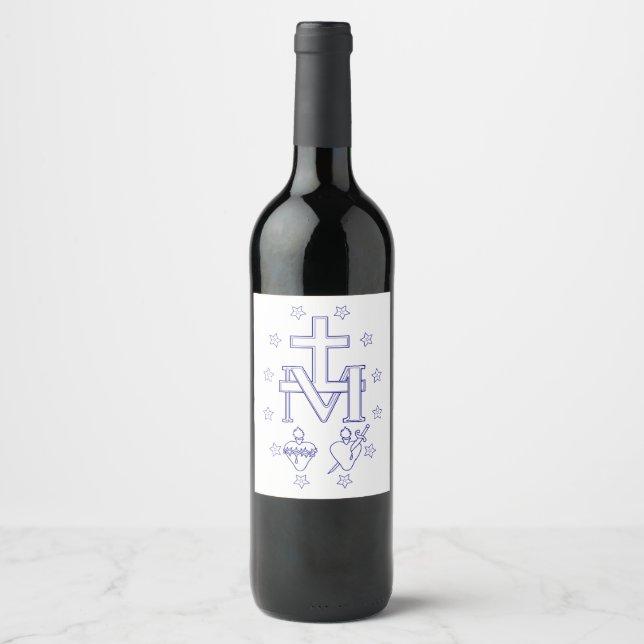 Medal of Our Lady of Graces Wine Label (Front)