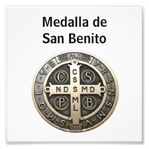 medalla de San Benito Photo Print