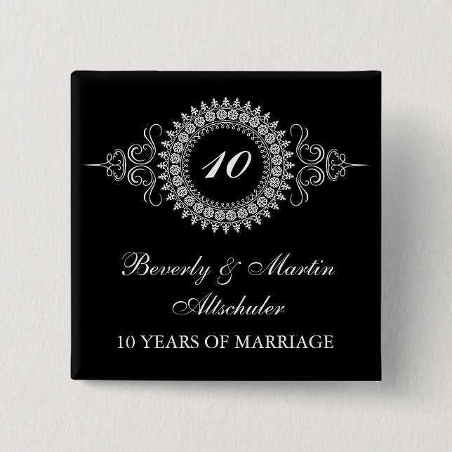 Medallion Change the Number Anniversary Button (Front)