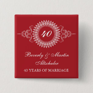 Medallion Change the Number Anniversary Button