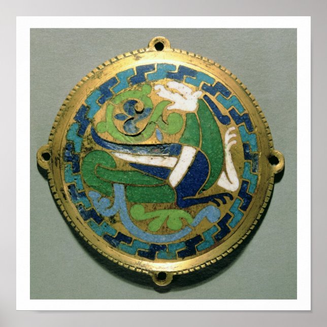 Medallion depicting a dragon, French, from Conques Poster (Front)