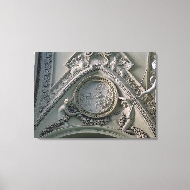 Medallion depicting Emperor Constantine Canvas Print (Front)