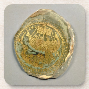 Medallion depicting Jonah and the whale, Roman, 4t Coaster