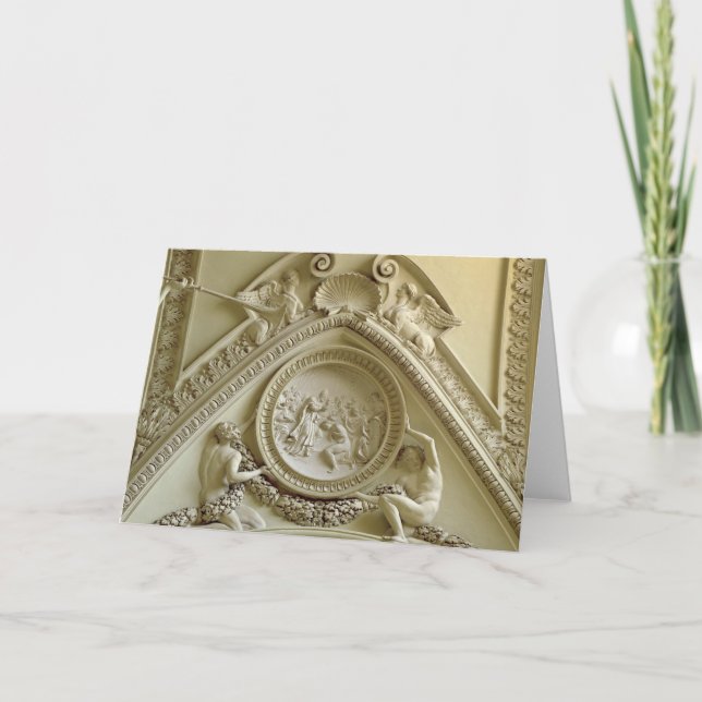 Medallion depicting the Baptism of Constantine Card (Front)