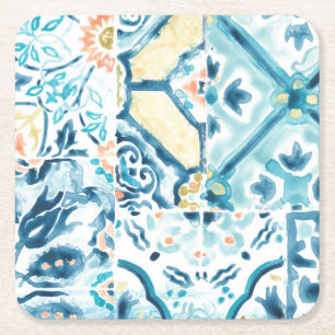 Medallion Medley Collection Square Paper Coaster