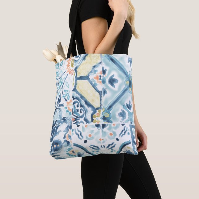 Medallion Medley Collection Tote Bag (Close Up)