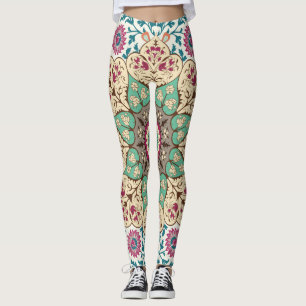 Medallion Melange: Multicolor Turkish Style Leggings