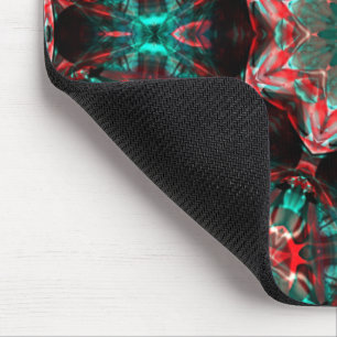 Medallion of digital images transpacing itself thr mouse pad