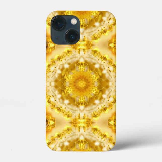 Medallion Pattern in Mustard Yellow Batik Pattern Case-Mate iPhone Case (Back)