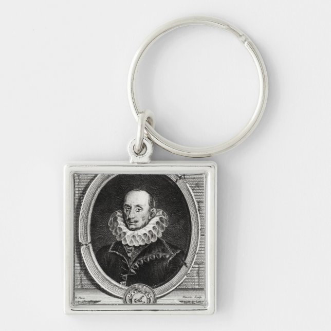Medallion portrait of Pierre de Bourdeille Keychain (Front)