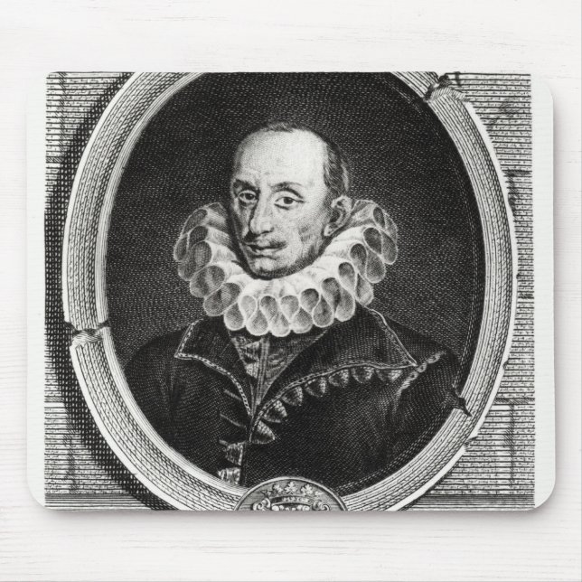 Medallion portrait of Pierre de Bourdeille Mouse Pad (Front)