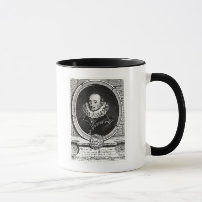 Medallion portrait of Pierre de Bourdeille Mug (Right)