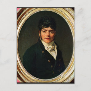 medallion Portrait of the Comte Esteve, 1804 Postcard