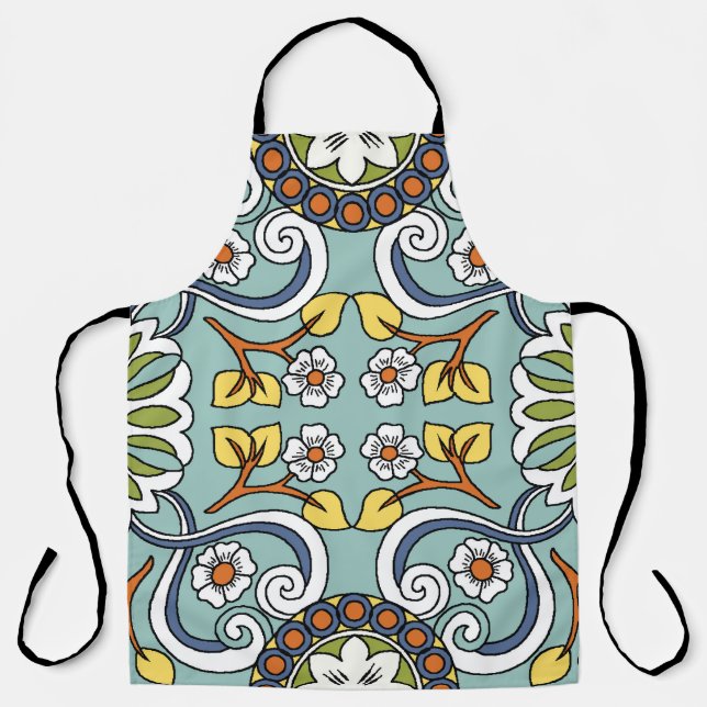Medallion Turkish Style Vintage Pattern Apron (Front)
