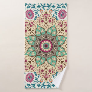 Medallion Vintage multi colour pattern in Turkish, Bath Towel