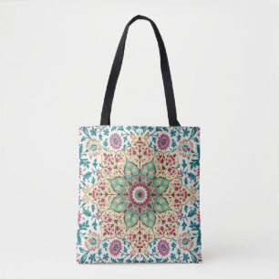 Medallion Vintage multi colour pattern in Turkish, Tote Bag