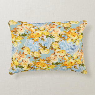 Medallions and Roses Accent Pillow