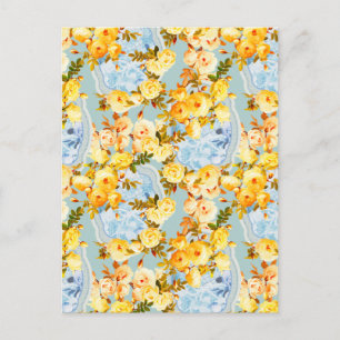 Medallions and Roses Postcard