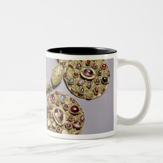 Medallions from 'Barmy Collar' Two-Tone Coffee Mug (Right)