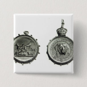 Medals from Cruft's Dog Show, c.1910 2 Inch Square Button