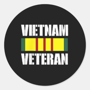 Medals Of America Est. 1976 Vietnam Veteran - Uni- Classic Round Sticker