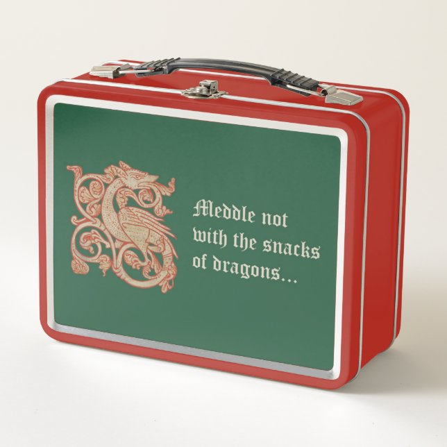 "Meddle Not..." Metal Lunchbox (Front)
