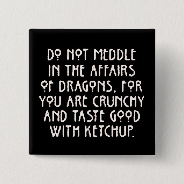 MeddlewithDragons 2 Inch Square Button (Front)