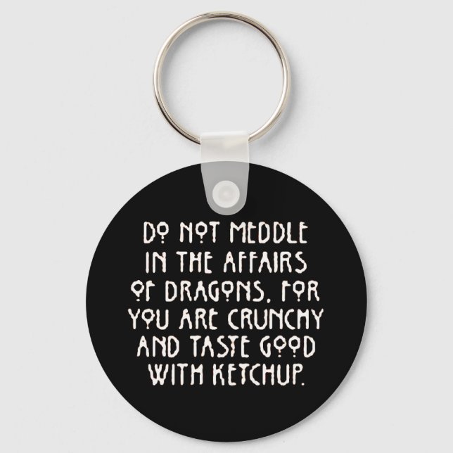 MeddlewithDragons Keychain (Front)