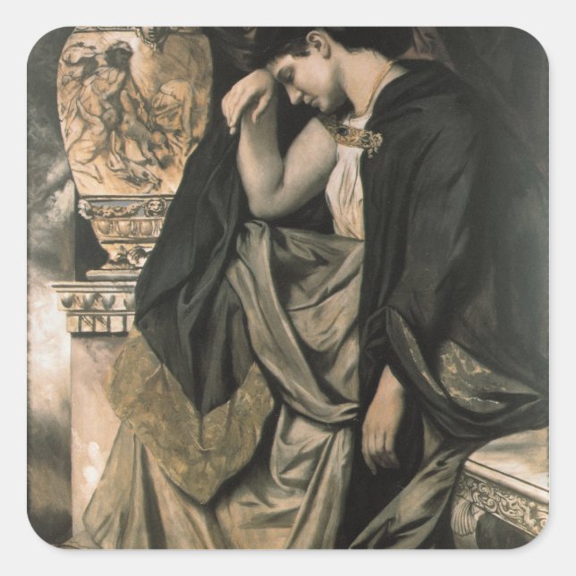 Medea, 1873 square sticker (Front)