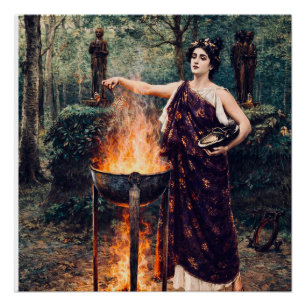 Medea Brewing Her Potion –  Poster