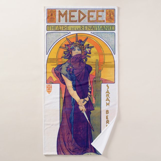 Medea (Medee), Alphonse Mucha (Serviette de bain)
