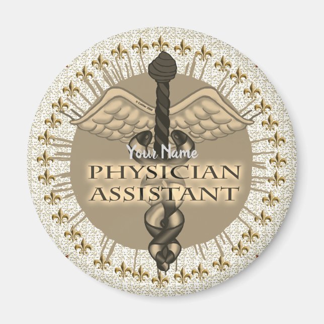 Médecin Assistant Caduceus aimant (Devant)