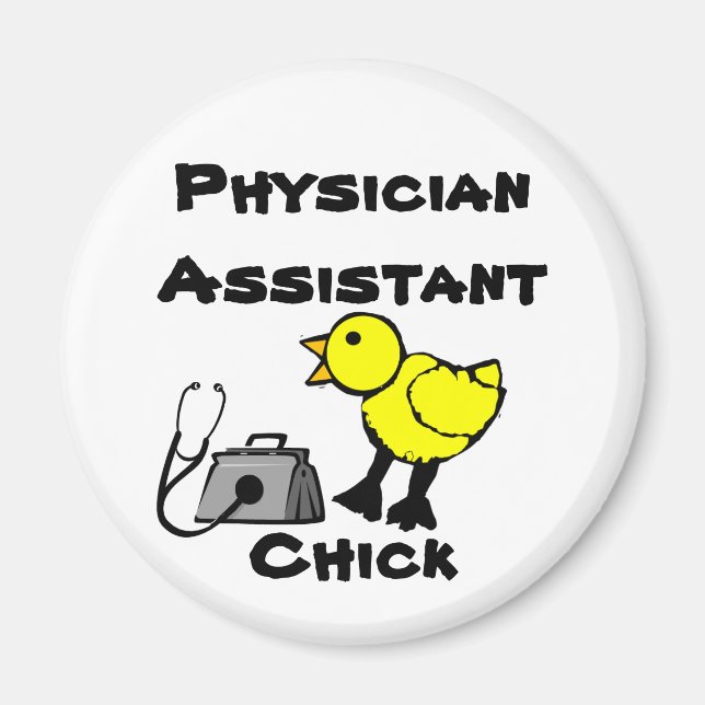 Médecin Assistant Chick Fridge Magnet (Devant)