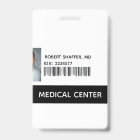 Médecin, badge d'identification ID de MD