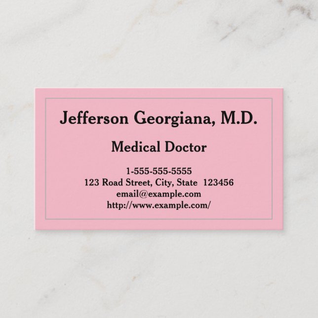 Médecin de base carte de visite (Devant)