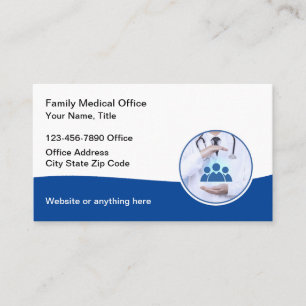 Médecin de famille Cartes de visite de bureau Médi